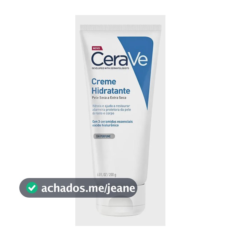 Creme Hidratante com 3 Ceramidas para Pele Seca e Extrasseca CeraVe 200g