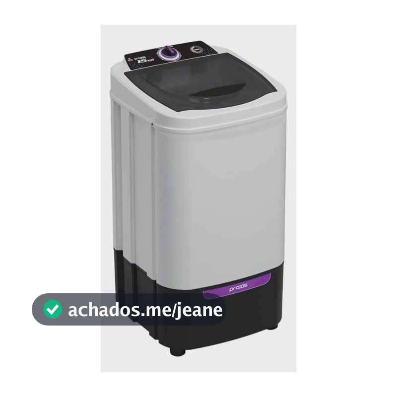 Centrífuga De Roupas Praxis 15kg Cesto Polipropileno 1680rpm Cor Branco
