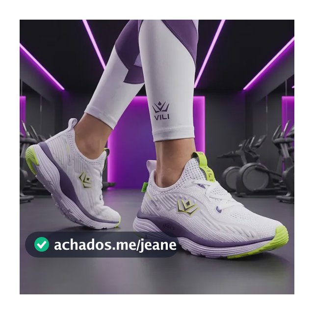 Tenis Branco Feminino Esportivo Vili Olimp Academia Treino
