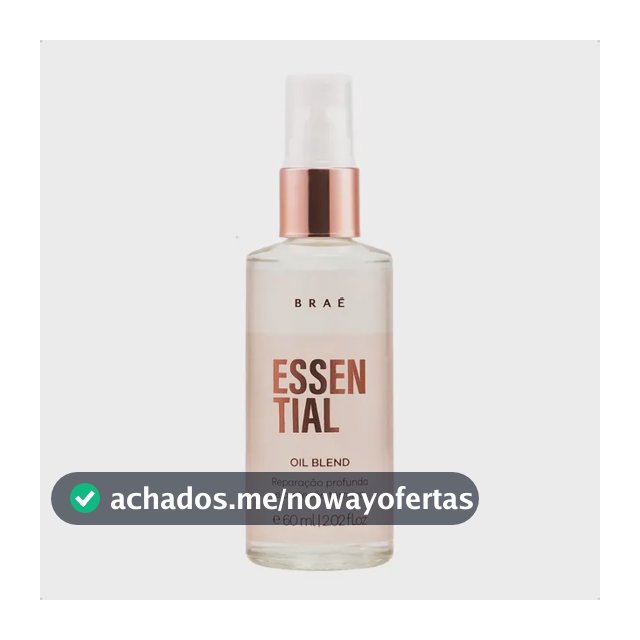 Braé Essential Oil Blend Reparação E Proteção Térmica 60ml
