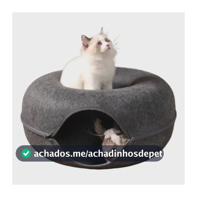 Cama Casinha Túnel De Feltro Toca Rosquinha Para Gatos Cães