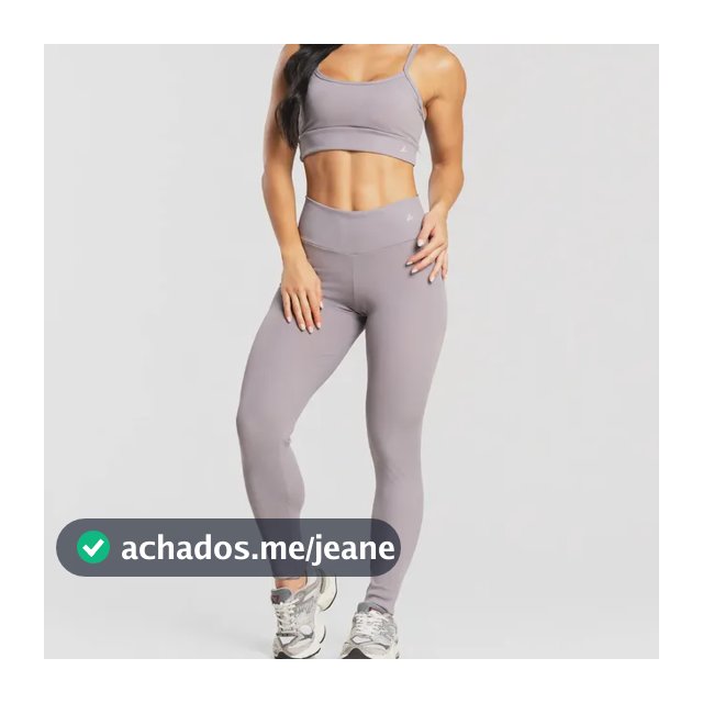 Conjunto De Calça Legging Fitness Canelado Top Academia