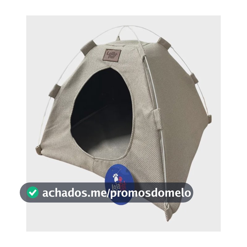 Cama Toca Iglu Pet Cachorro Gato Luxo Lolly Pet Cinza