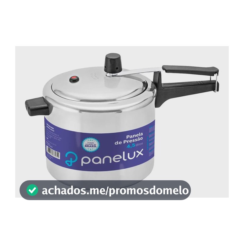 Panela De Pressão Panelux 4,5litros Prateado - 1 Unidade
