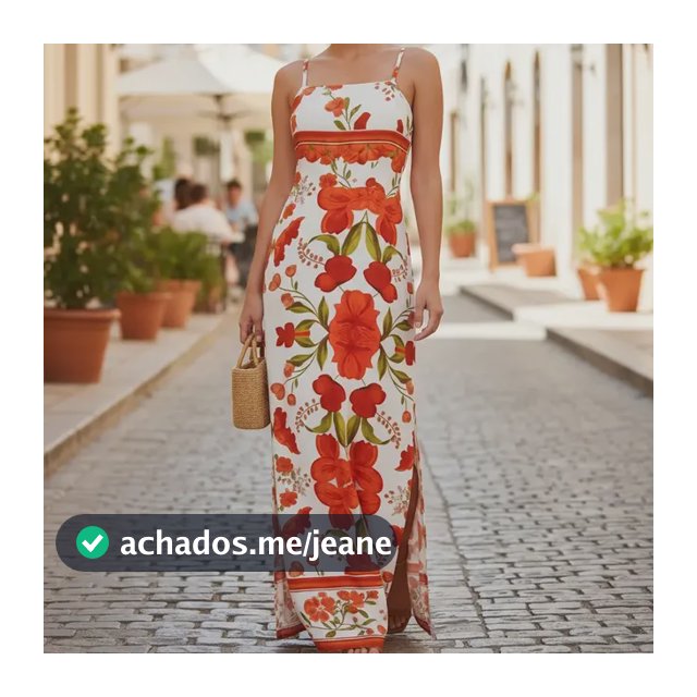 Vestido Feminino Longo Fenda Lateral Estampado Moda Casual