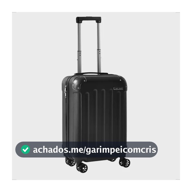 Mala De Viagem Bordo Mão Pequena 10kg Abs Cadeado 360