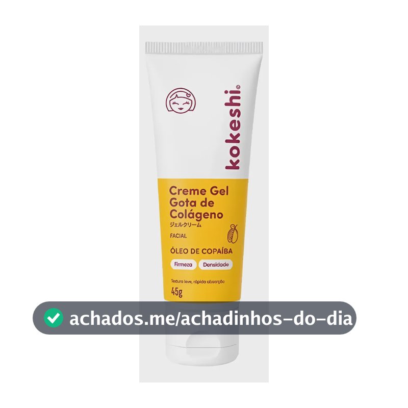 Kokeshi Gota De Colágeno Creme Gel Facial 45g Original Acneica Dia/noite