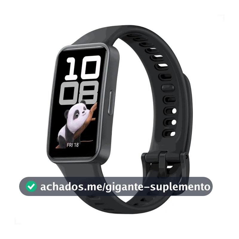Smartwatch HUAWEI Band 10 Caixa de Polímeros Duráveis Análise do Sono em Nível Profissional Assistente de Bem-estar Emocional Relógio Smartwatch Compatível com Android e iOS Preto