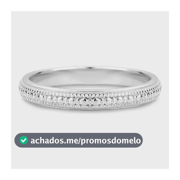 Anel Life Textura Em Prata 925 14