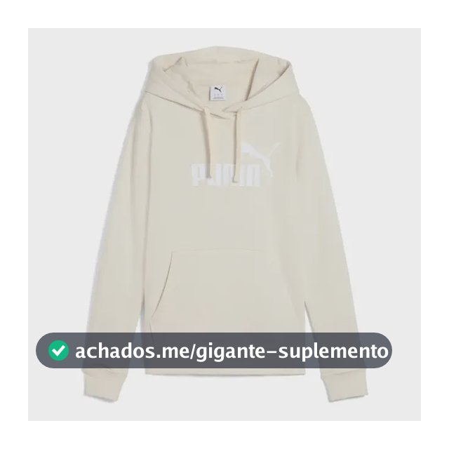 Moletom Feminino Ess No. 1 Logo Hoodie Tr Puma G Alpine Snow Lisa