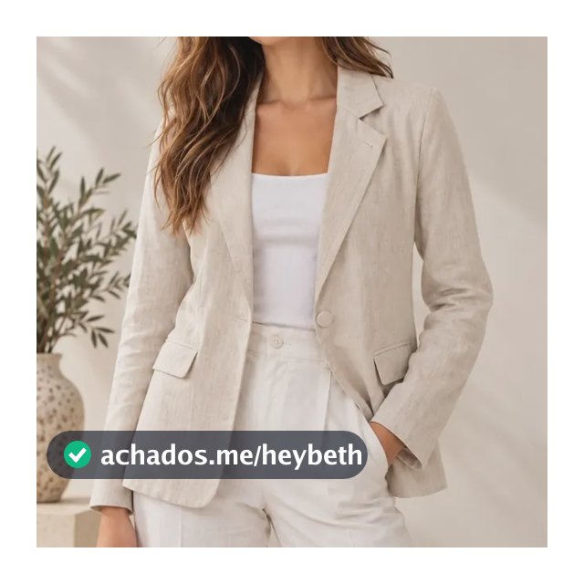 Blazer Feminino Terninho Social Alfaiataria Com Botão