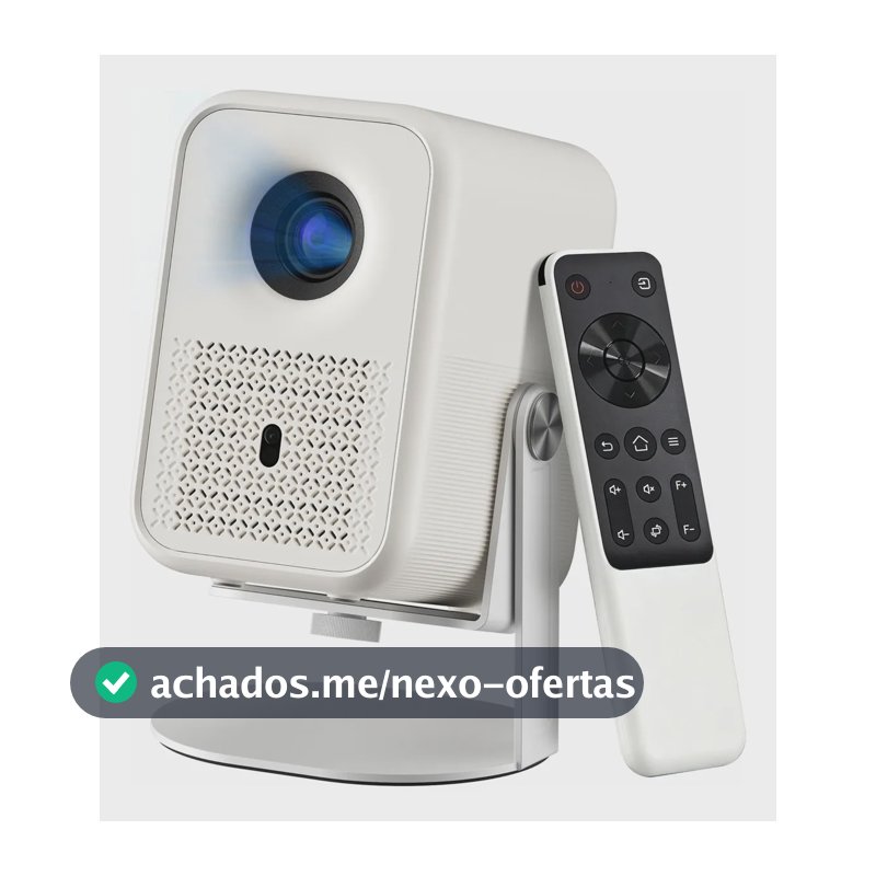 Projetor Basike 4K Portátil com Wi-Fi, Bluetooth e Resolução 1080P