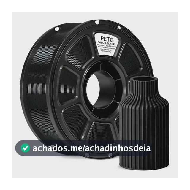 Filamento Petg 1,75mm 1kg Para Impressora 3d Branco Ou Preto