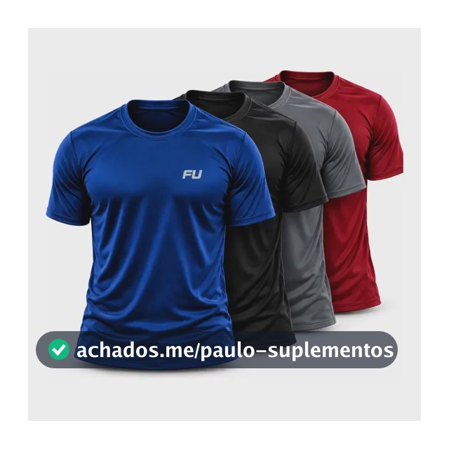 Camisa Dry Fit Kit Com 4 Academia Treino Corrida Premium