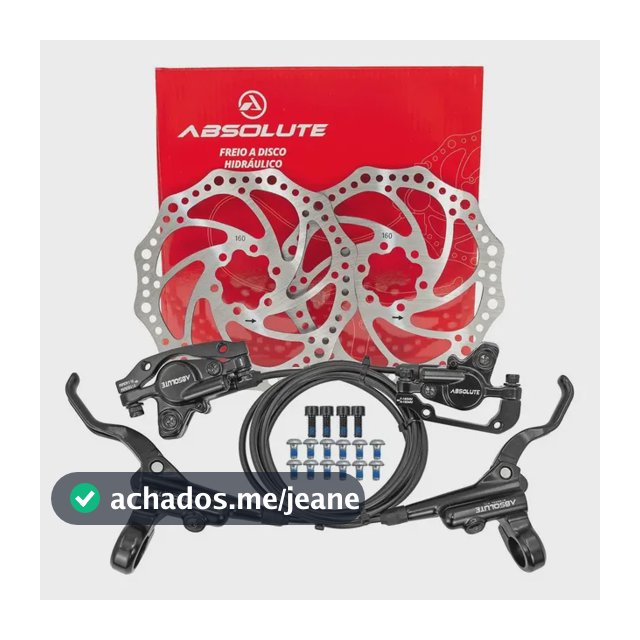 Freio Hidráulico Bike Absolute Disco 160mm M220 Completo