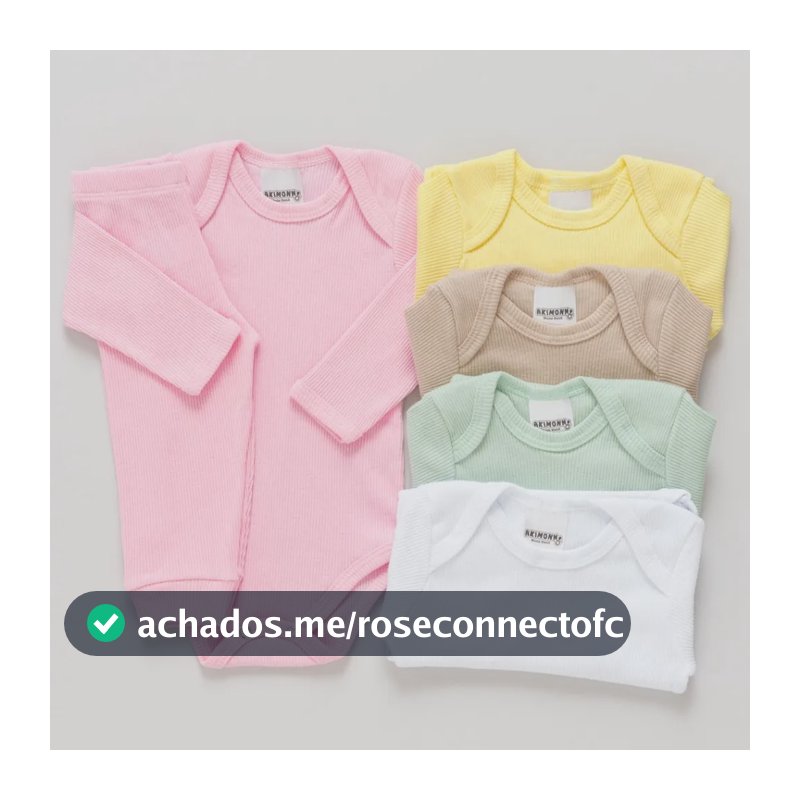 Kit 6 Peças Body E Calça Canelado Bebê Sortidas 100% Algodão Kit 6 Peças Menina Rn