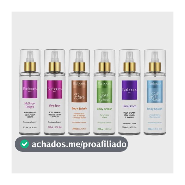 Kit Body Splash Barbours 6 Unidades 200ml Feminino