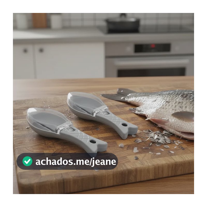 2 Descamador Limpador De Peixe Removedor De Escama Coletor Branco