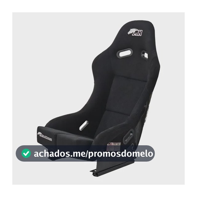 Banco Concha Esportivo Metal Horse Médio Drift Track Day Cor Preto