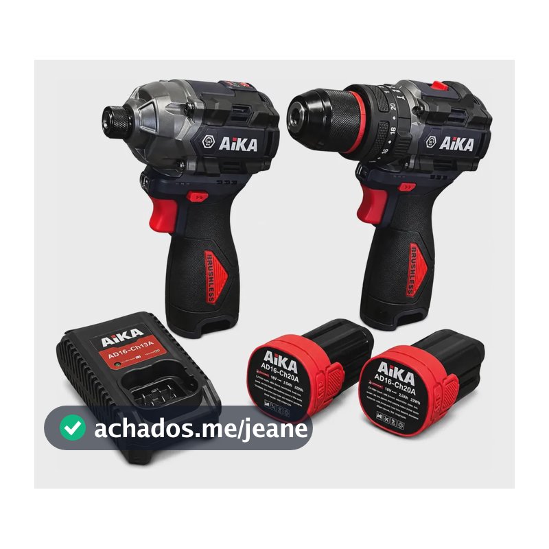 Kit De Parafusadeiras Aika Dr10a + W150b Com Acessórios