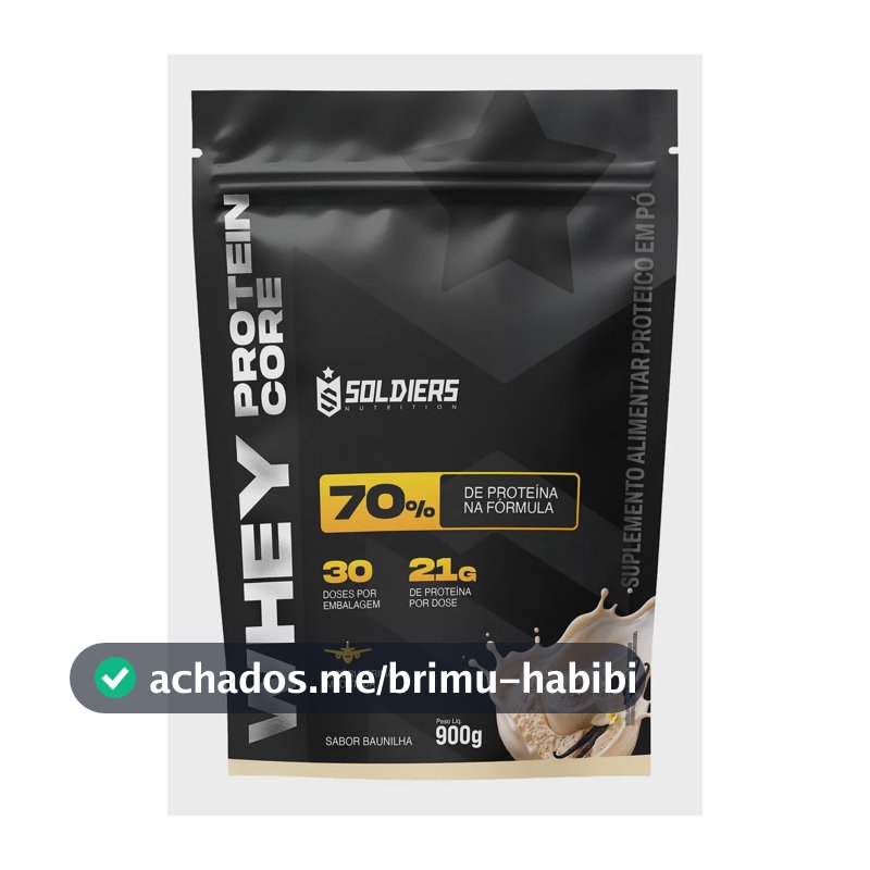 Whey protein Soldiers Nutrition em pó sabor Baunilha x 900g