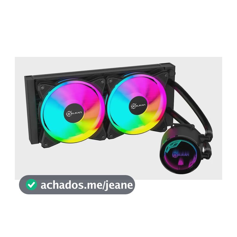 Water Cooler Kalkan Iota V2 240 Rgb 240mm Tdp 250w Preto