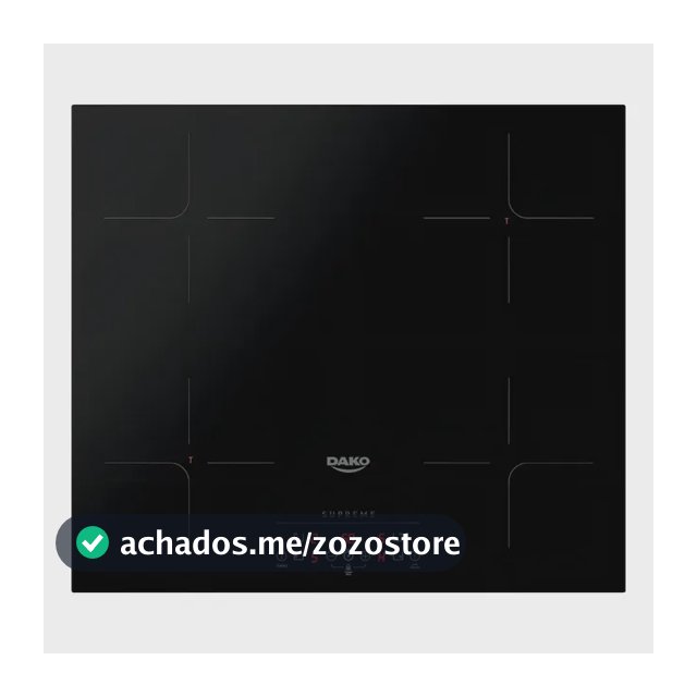 Cooktop de Indução 4 Bocas Dako Supreme Preto com Trava de Segurança