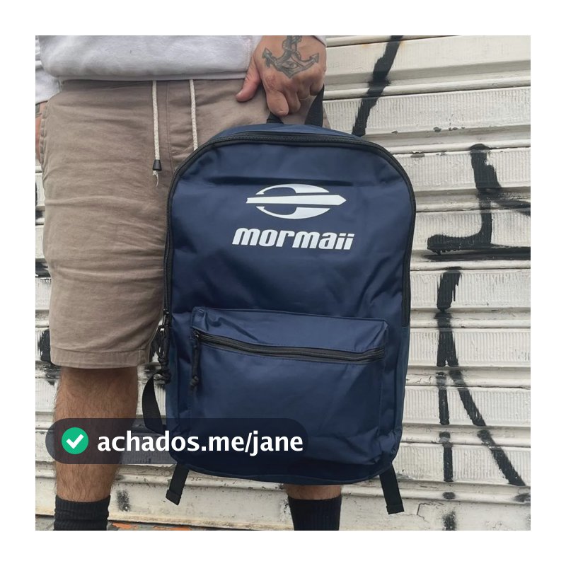 Mochila Mormaii Resistente Casual 21 Litros Básica Azul Azul Un