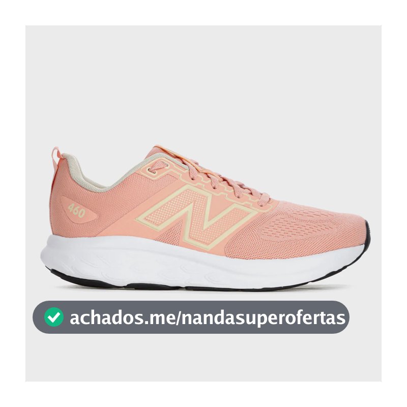Tênis New Balance 460 V4 Corrida Confortável Macio Coral 38,0 Br