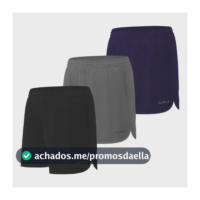 Kit 3 Shorts De Corrida Dry Alpha