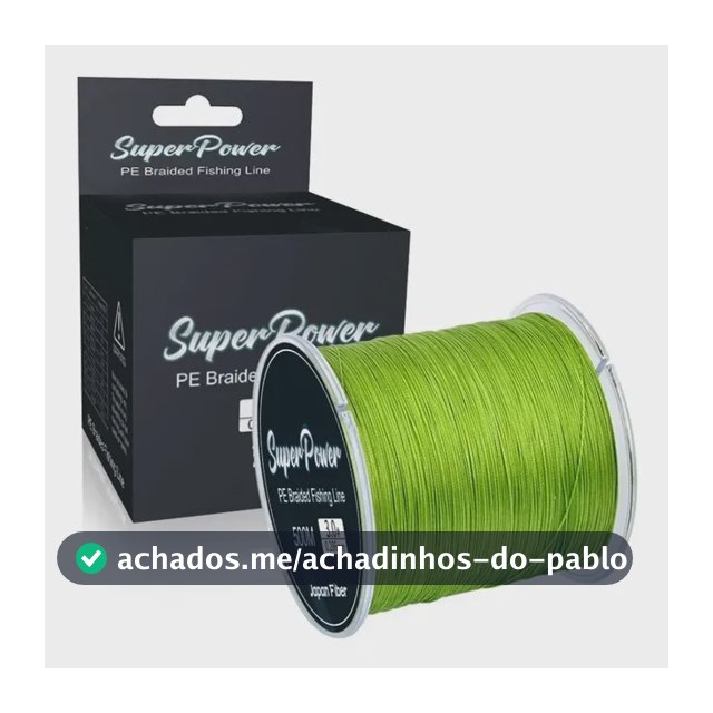 Linha De Pesca Multifilamento 500m Carretel Com 500 Metros