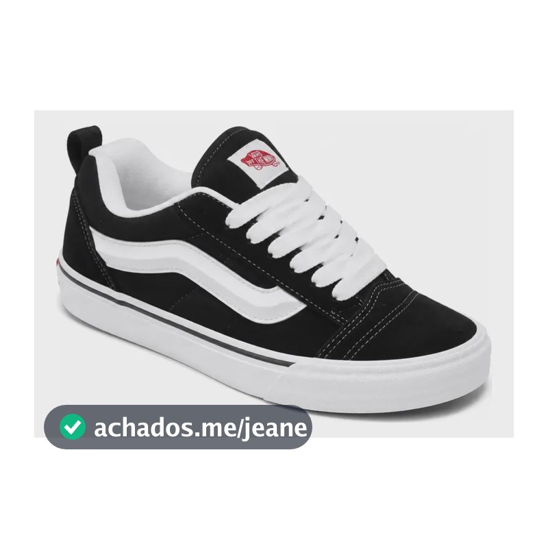 Tênis Vans Knu Preto / Cinza Unissex - Do 34 Ao 43 Skatista Preto/branco 39 Br