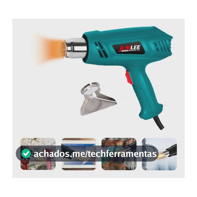 Soprador Térmico 3000w Com Acessório E Alta Potência Azul-celeste