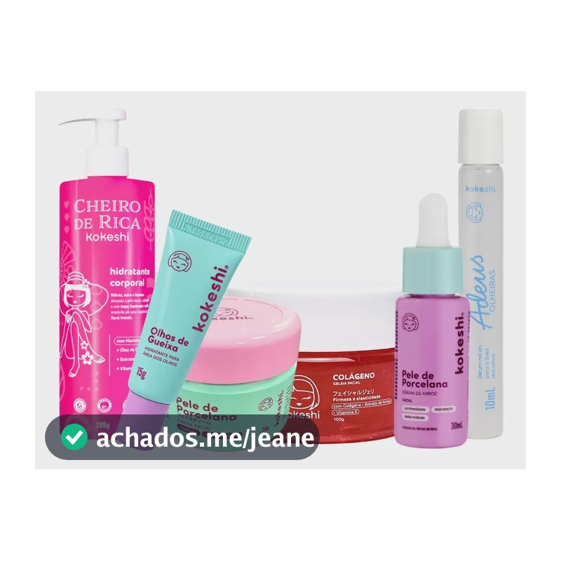 Kit Skincare Rejuvenescimento Completo Kokeshi