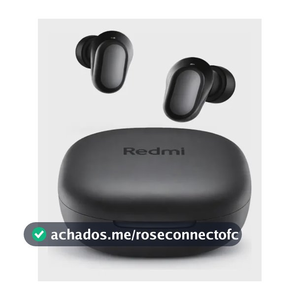 Fone De Ouvido Bluetooth Xiaomi Redmi Buds 6 Play Preto Preto