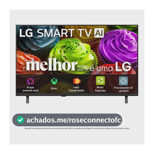 Smart TV HD 32" LG LB650 AI 2026 Processador α5 Ger9 HDR10 Xbox Bluetooth Wi-Fi AI Search Google Gemini Canais Grátis webOS 26 - 32LB650BPSA