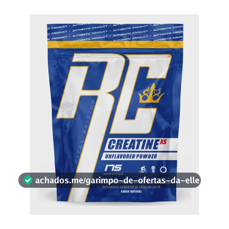 Creatina Monohidratada 100% Pura Ronnie Coleman Sem Sabor 525g Refil