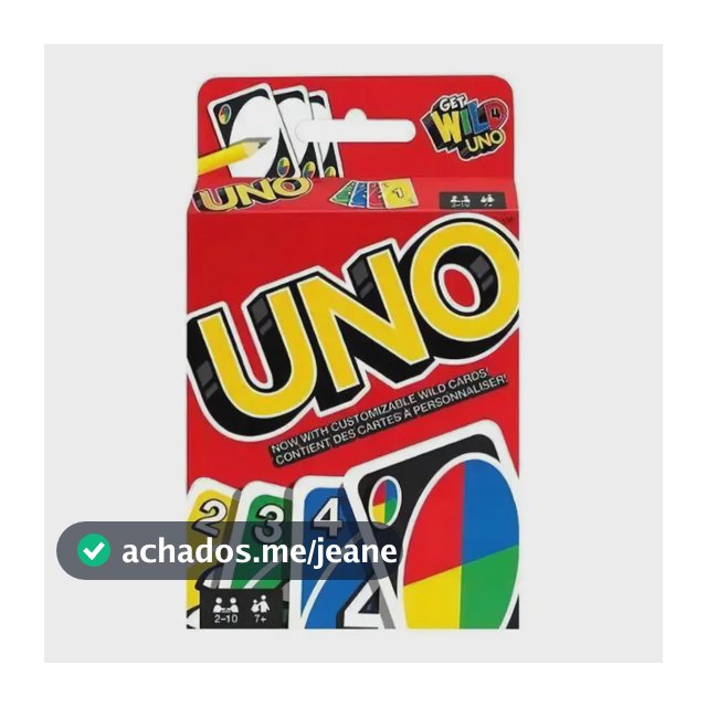 Jogo de Cartas UNO Clássico Colorido Mattel