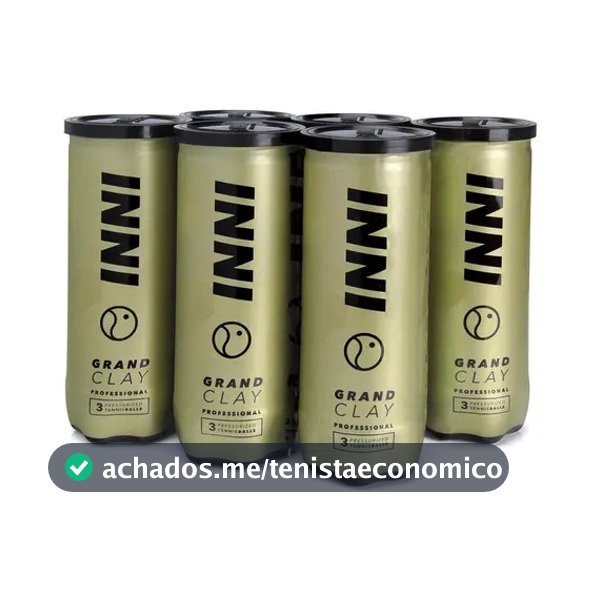 Bolas Tênis Profissional Inni Sports Grand Clay Premium 18 Unid