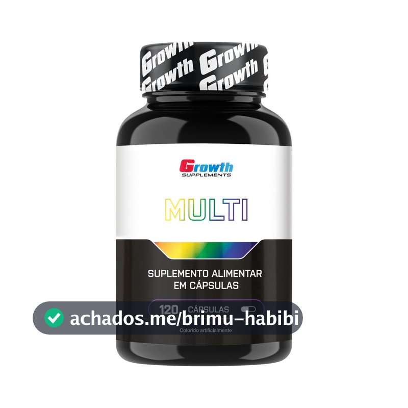 Multivitamínico Growth Supplements em cápsula Sem sabor x 100g de 120 un