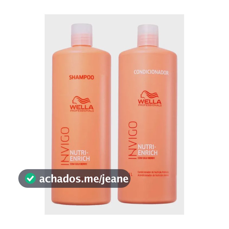 Kit Invigo Nutri Enrich Shampoo + Condicionador 1l - Wella