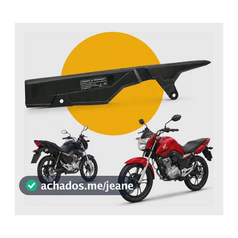 Protetor Capa Corrente Honda Titan Fan Start 160 2016 A 2025