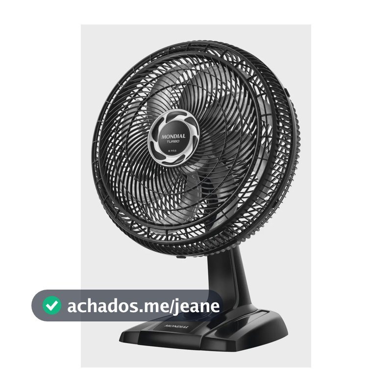Ventilador de Mesa 40cm Turbo Mondial 140W NVT-40-8P-B