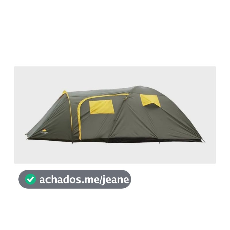 Barraca Camping Zeus 6 Pessoas-1500 Mm- Guepardo- C/ Varanda