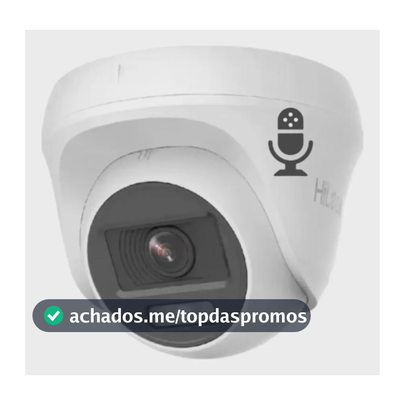 Câmera Dome Hikvision Thc T127 Lps Microfone Visão Noturna Cor Branco
