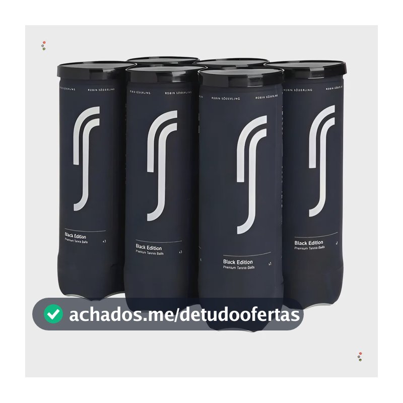 Bola De Tênis Robin Soderling -black Edition -pack C/6 Tubos