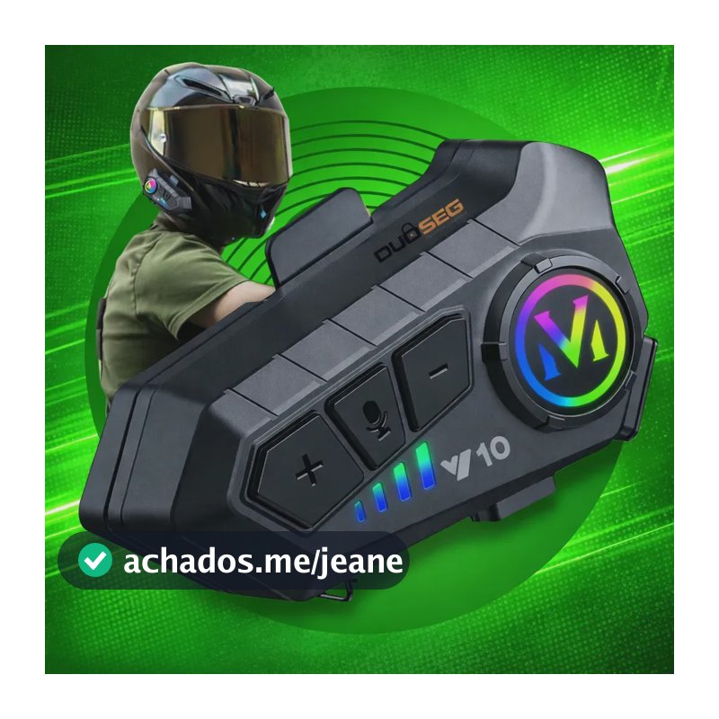 Fone De Ouvido Para Capacete Moto Bluetooth Headset RGB Sem Fio Com Microfone Música GPS Chamadas Compatível Com Capacete Aberto Fechado