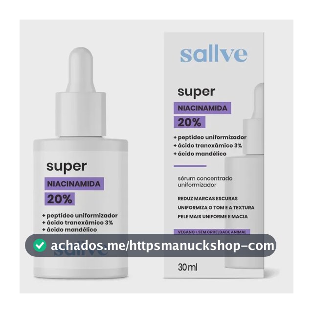 Sérum Facial Super Niacinamida 20% 30ml Sallve