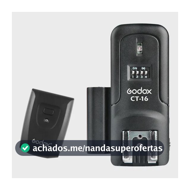 Disparador Rádio Flash Godox Ct-16 16 Canais