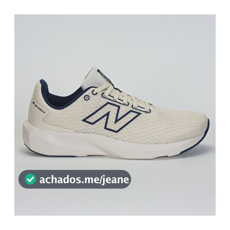 Tênis New Balance 413 V3 Corrida Bege/marinho 42 Br